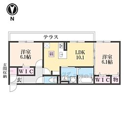 間取図画像 2LDK