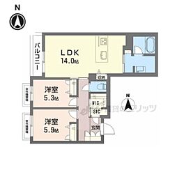 間取図画像 2LDK