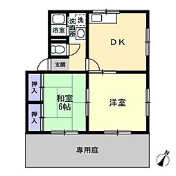 間取図画像 2DK