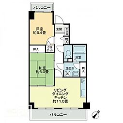 エスポワール辻 2LDKの間取図画像