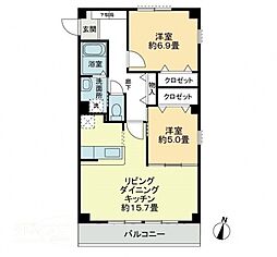 間取図画像 2LDK