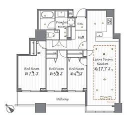 間取図画像 3LDK