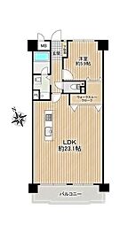 真栄マンション東刈谷 1LDKの間取図画像