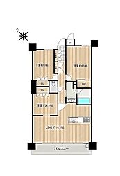 プレサンスグラン川名 3LDKの間取図画像