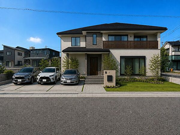 ◆二面道路・角地につき採光面に優れた間取りを計画可能※AI加工画像につき現状と異なります