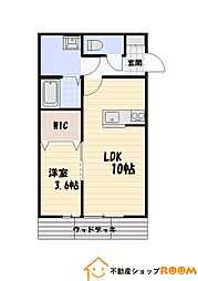 ガーデンテラス赤坂 1LDKの間取図画像
