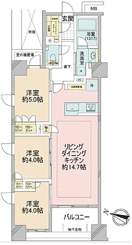 間取り プレシス小岩駅前 8階/-