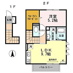 間取図画像 1LDK