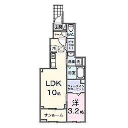 間取図画像 1LDK