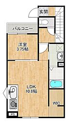 間取図画像 1LDK