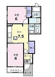 間取図画像 2DK