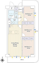 間取図画像 3LDK