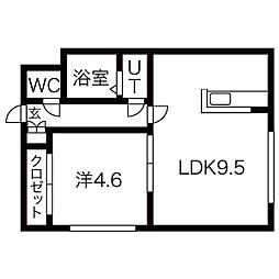 間取図画像 1DK