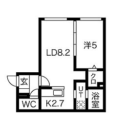 間取図画像 1LDK
