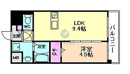 第22関根マンション 1LDKの間取図画像