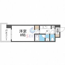 PARKFLATSESAKA 1Kの間取図画像