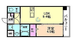第22関根マンション 1LDKの間取図画像