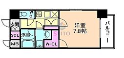 COMFORIA江坂広芝町 1Kの間取図画像