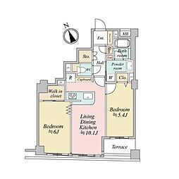 間取図画像 2LDK