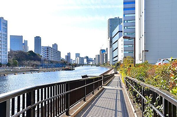 区立高浜運河沿緑地 徒歩10分。 750m