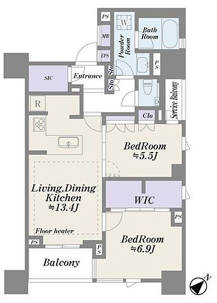 間取りを拡大表示