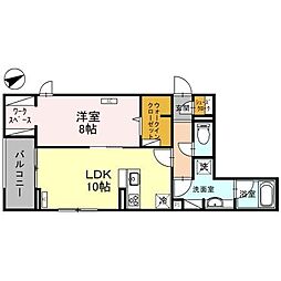 D・CACTUS 1LDKの間取図画像