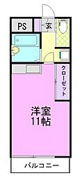 クレストステージ ワンルームの間取図画像