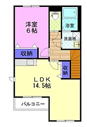 間取図画像 1LDK