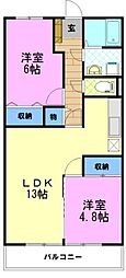 間取図画像 2LDK