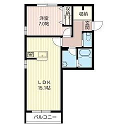 間取図画像 1LDK