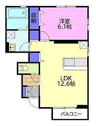 間取図画像 1LDK