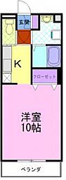 グリーンシャトリエ2 1Kの間取図画像