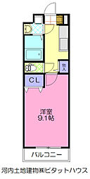 ルミライズ 1Kの間取図画像