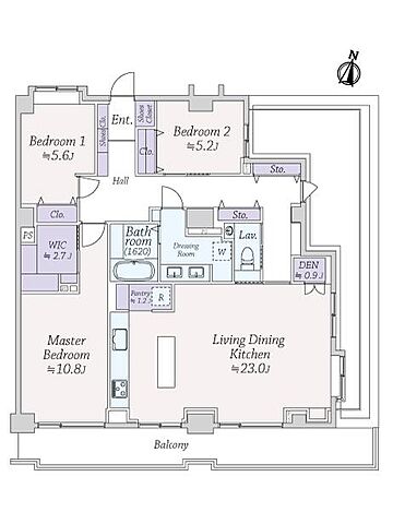 間取り パルティール赤坂 7階/-