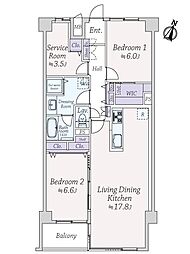 間取図画像 2SLDK