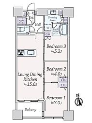 間取図画像 3LDK
