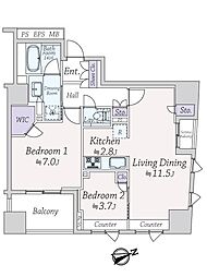 間取図画像 2LDK