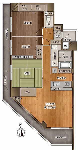 間取りを拡大表示