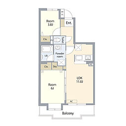 間取図画像 2LDK