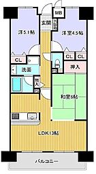 ファミール松原ステーションコート 3LDKの間取図画像
