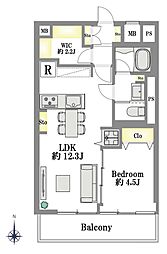 間取図画像 1LDK