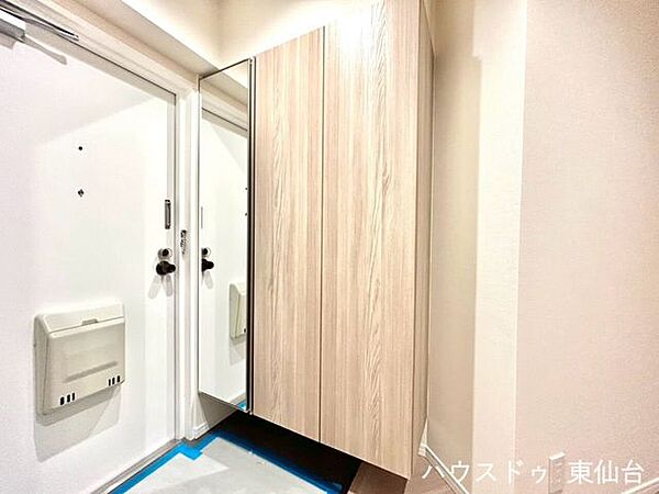 大容量の収納ボックスにゆとりのある玄関！