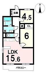 間取図画像 2LDK