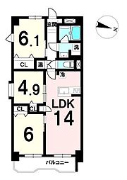 間取図画像 3LDK