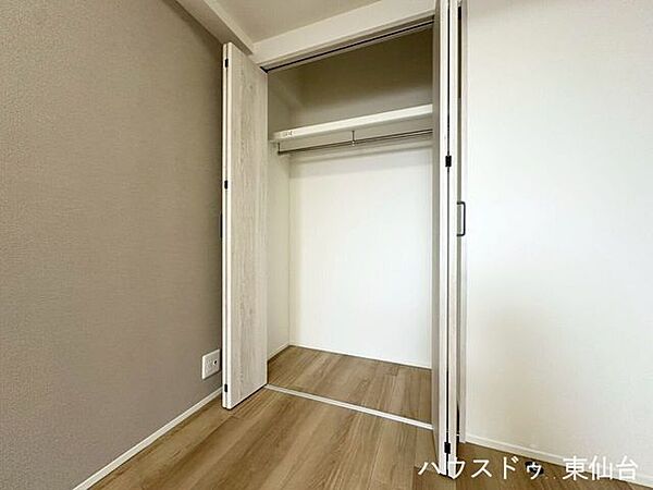 クロゼットは奥行きもあってお洋服以外にもいっぱいしまえそうです♪