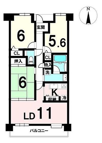 間取りを拡大表示