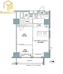 パークハビオ東中野 11階2LDKの間取り