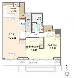 間取図画像 2LDK
