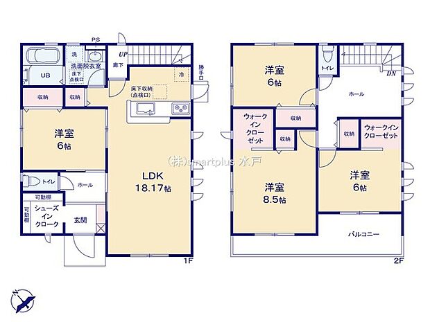 〜水周り集中プランを採用〜 ・キッチン・洗面など水回りを集中させることで家事のしやすい間取。 ・日々の事なので家事導線もご見学の際にぜひチェックしてみてください。 