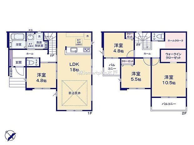 ~収納豊富なプランを採用~ ・ウォークインクローゼット、ホールクロークなど収納豊富なプランを採用。 ・今のお住まいと収納力をぜひ比較してみてください。